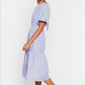 “You Should Be Tier Puff Sleeve” Dress